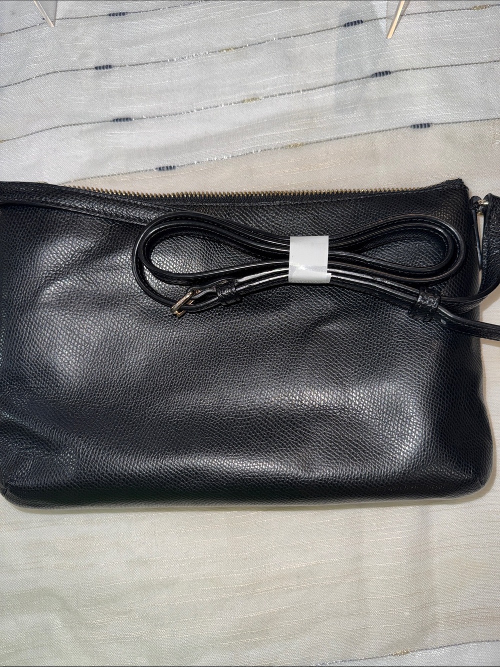 Coach Black Leather Crossbody with Gold Hardware - Picture 7 of 9